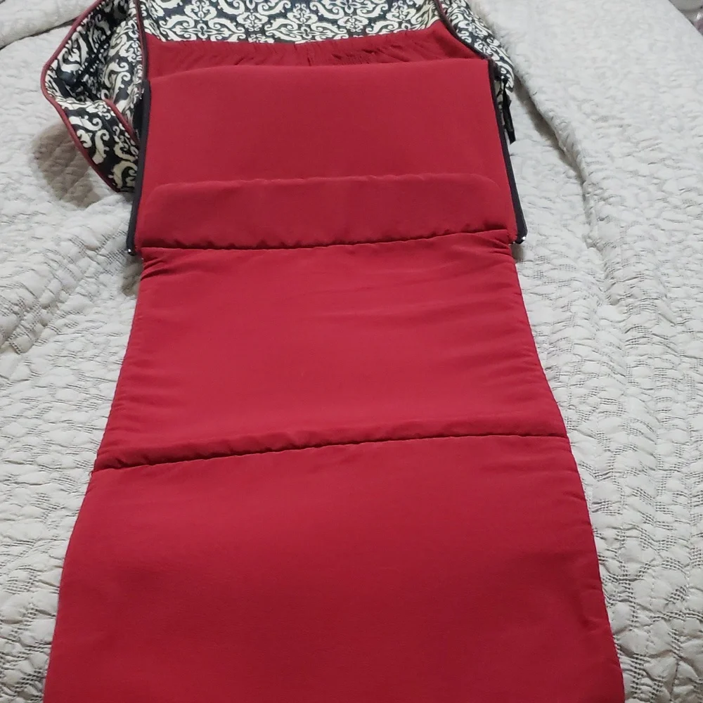Petunia Pickle bottom red white black diaper bag